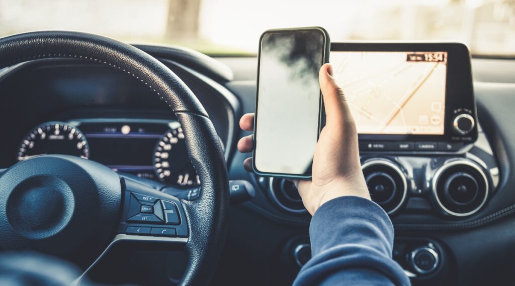 teen drive car use smartphone young lenahan dempsey